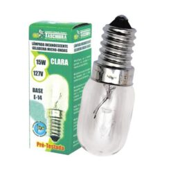 LAMPADA GELADEIRA E14 CLARA 15W 127V TASCHIBRA