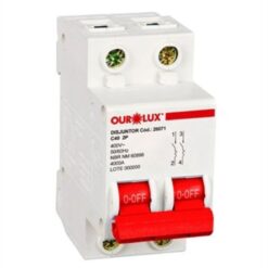 DISJUNTOR DIN CURVA C 2X40A - OUROLUX