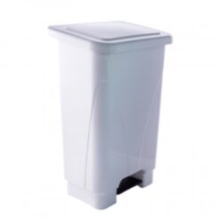 LIXEIRA 100L C/ PEDAL BRANCA - USAPLAST