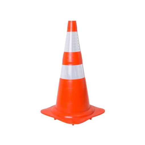 CONE LARANJA/BRANCO 75CM REFLETIVO