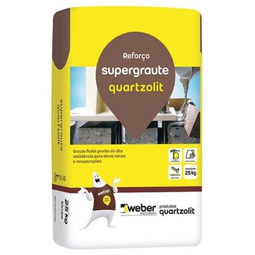 ARGAMASSA SUPERGRAUT 25KG QUARTZOLIT