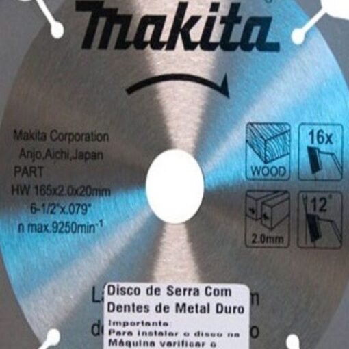 DISCO SERRA CIRCULAR METAL 165MM 24D D03333 - MAKITA