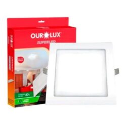 PAINEL LED EMBUTIR QUADRADO BRANCO 24W - OUROLUX