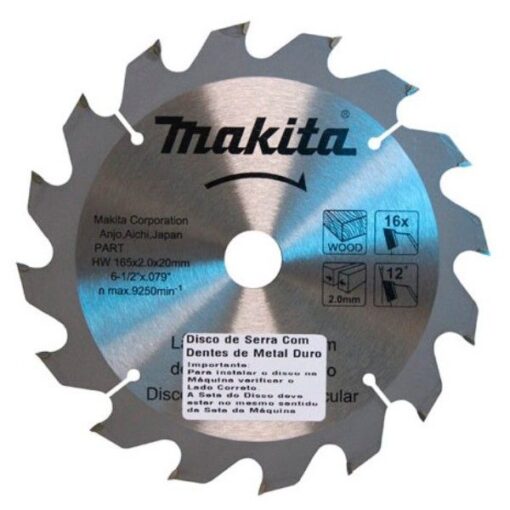 DISCO SERRA CIRCULAR METAL 165MM 24D D03333 - MAKITA