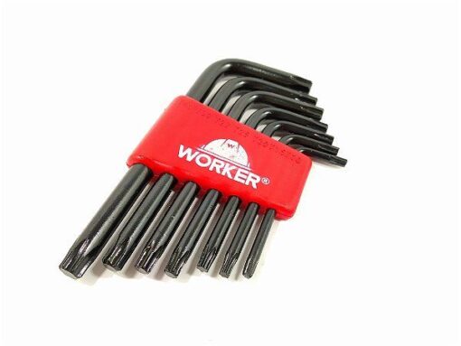 JOGO CHAVE TORK 7 PCS CURTA T10-T40 - WORKER