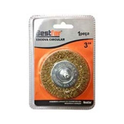 ESCOVA CIRCULAR FURADEIRA 3" - BESTFER