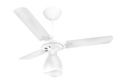 VENTILADOR TETO NEW DELTA LIGHT 3116 BRANCO GLOBO ABERTO 127V VENTIDELTA