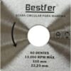 DISCO MADEIRA 110MM 60D BFH0975 - BESTFER