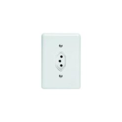 TOMADA 2P+T 20A SIMPLES RETANGULAR UNIVERSAL 2315 PERLEX