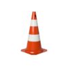 CONE LARANJA/BRANCO 50CM