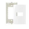 PLACA 4X2 1 SECAO C/ SUPORTE 20550201 - MARGIRIUS