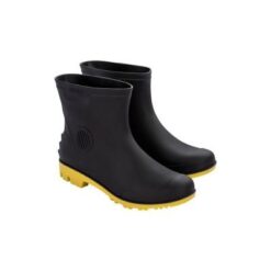 BOTA PVC CANO 3/4 PRETA/AMARELA N°43/44 - PEGA FORTE