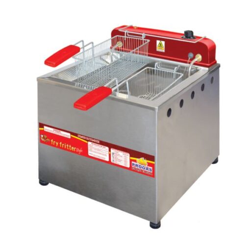 FRITADEIRA ELETRICA 2 CUBAS AGUA/OLEO 110V PR-100E - PROGAS