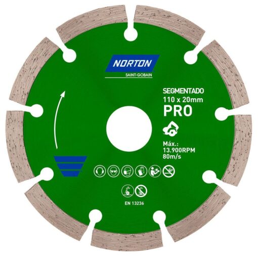 DISCO DIAMANTADO 110X20MM - NORTON