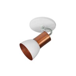 SPOT MOVEL 1 LAMPADA BRANCO/COBRE E27 - MS