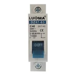 DISJUNTOR DIN CURVA C 1X40A LK-40 LUKMA