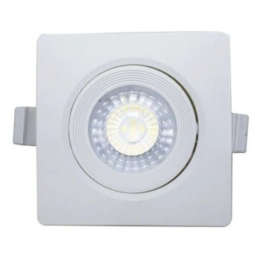 SPOT LED QUADRADO BRANCO EMBUTIR 7W BIVOLT MB4946