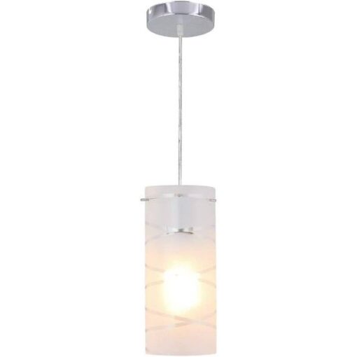 PENDENTE CILINDRICO VIDRO 1 LAMP GELO E27 BIV AX294101PD LLUM