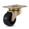 RODIZIO GIRATORIO BASE PLANA 1.5/8 41MM PRETO (6800) - COLSON