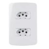 TOMADA 2P+T 20A DUPLA COM PLACA 19447 B3 - MARGIRIUS