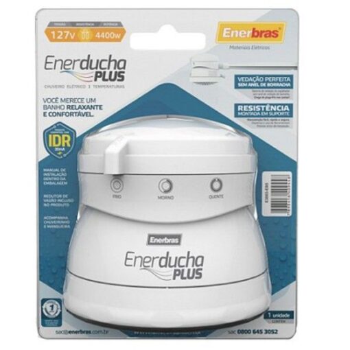 DUCHA ENERDUCHA PLUS 3T 4400W 127V - ENERBRAS