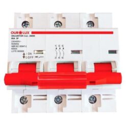 DISJUNTOR DIN CURVA C 3X80A - OUROLUX