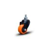 RODIZIO GIRATORIO ESPIGA 1.5/8" 158 LARANJA (6503) - COLSON