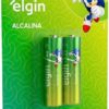 PILHA ALCALINA PALITO 2 UNIDADES AAA - ELGIN