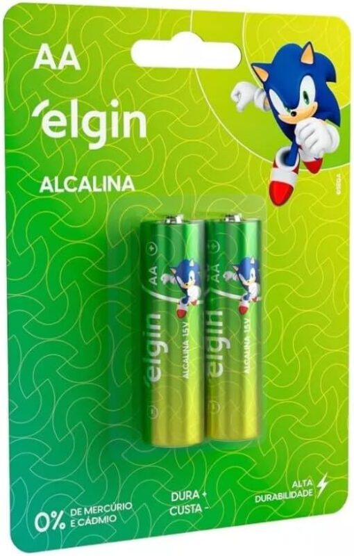 PILHA ALCALINA PALITO 2 UNIDADES AAA - ELGIN