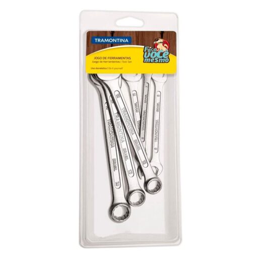 JOGO CHAVE FIXA/COMBINADA 6 PCS 43408/152 - TRAMONTINA