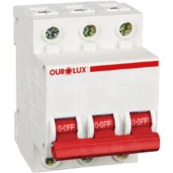 DISJUNTOR DIN CURVA C 3X125A - OUROLUX