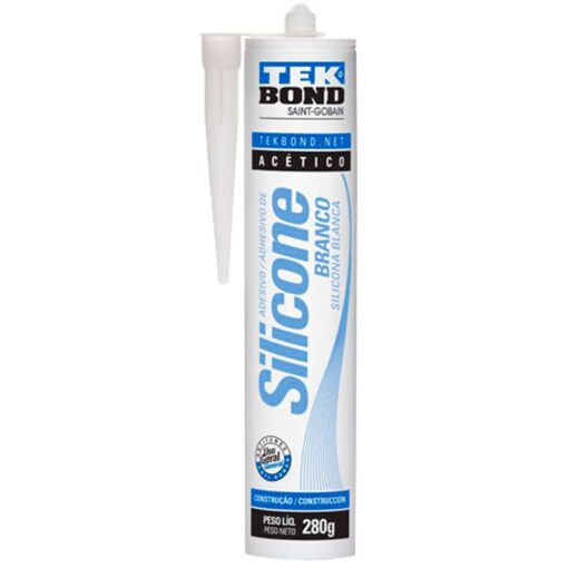 SILICONE ACETICO BRANCO 280G - TEKBOND