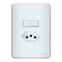 INTERRUPTOR 1 SECAO TOMADA 2P+T 20A 2381/15 - PERLEX