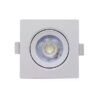 SPOT LED BRANCO QUADRADO EMBUTIR 7W 6500K BIVOLT YQ093076BCDEAV2 LLUM