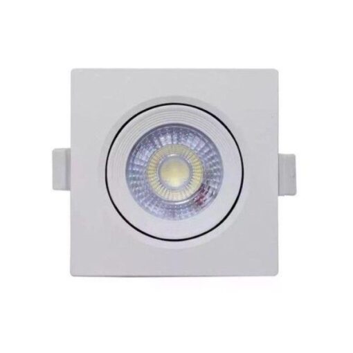 SPOT LED BRANCO QUADRADO EMBUTIR 7W 6500K BIVOLT YQ093076BCDEAV2 LLUM