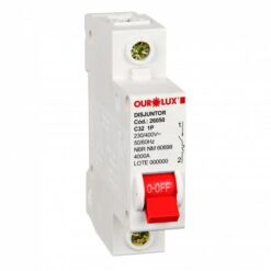 DISJUNTOR DIN CURVA C 1X32A - OUROLUX