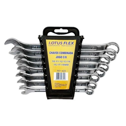 JOGO CHAVE COMBINADA 8 PCS 10-19MM 4226 - LOTUS