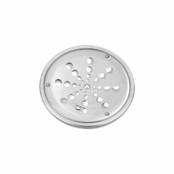 GRELHA RALO INOX 15X15 S/ CAIXILHO REDONDA - POLINOX
