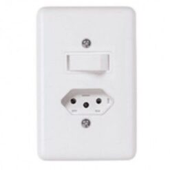 INTERRUPTOR 1 SECAO TOMADA 2P+T 10A 20200 - ILUMI