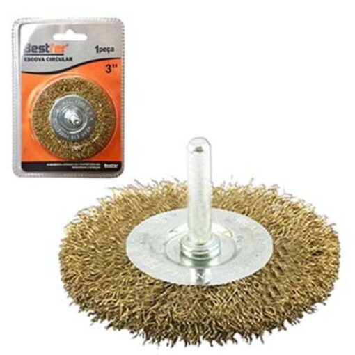 ESCOVA CIRCULAR FURADEIRA 3" - BESTFER