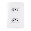 TOMADA 2P+T 10A DUPLA COM PLACA 19446 B3 - MARGIRIUS