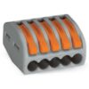 CONECTOR EMENDA CINZA 5 ENTRADAS 222-415 - WAGO