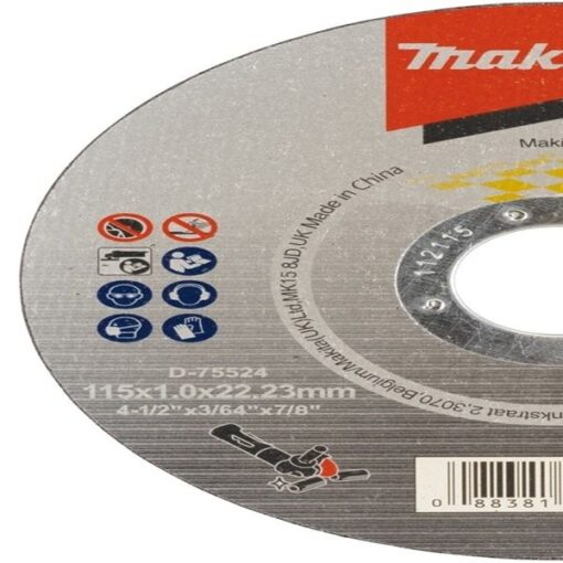 DISCO CORTE 115 X 1,0 X 22,23MM INOX D75524 MAKITA