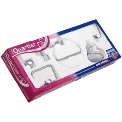 KIT BANHEIRO ALUMINIO 5 PCS QUARTIER - MOLDENOX