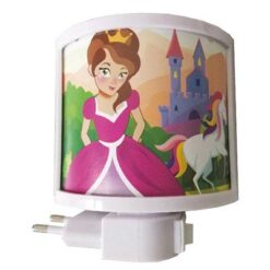 LUMINARIA INFANTIL LED BRANCA PRINCESA PONEI - G20