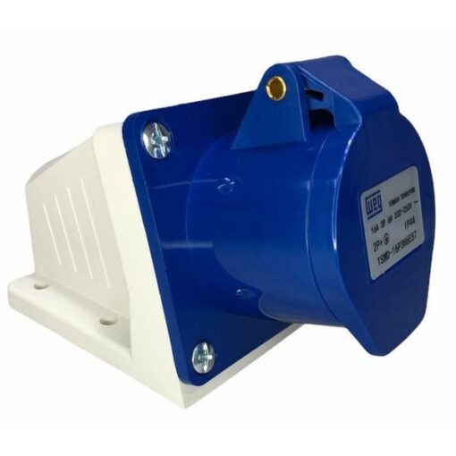 PLUG INDUSTRIAL FEMEA SOBREPOR 16A 220V 2P+T - WEG