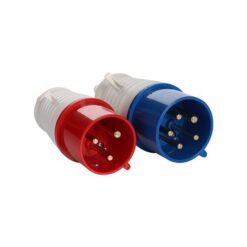 PLUG INDUSTRIAL MACHO 2P+T 32A 220V - MARGIRIUS