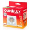 SPOT LED AMARELO QUADRADO EMBUTIR 5W 3000K BIVOLT OUROLUX