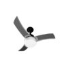 VENTILADOR TETO SATURNO BRIOS PRETO 3 PAS GRAFITE/PRATA 127V 130W ARGE