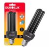 LAMPADA COMPACTA FLUORESCENTE LUZ NEGRA 20W 127V OUROLUX